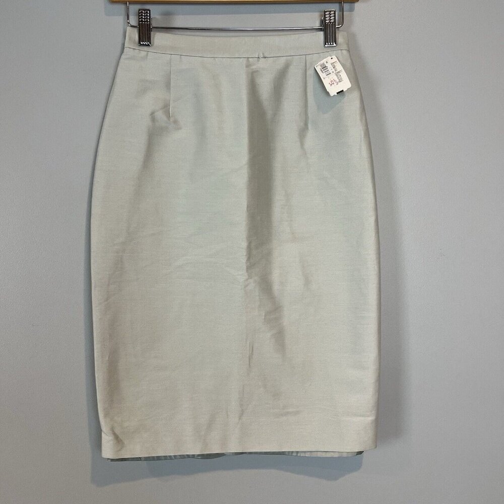 Moschino Cheap and Chic Size 6 Light Gray Skirt Career NWT Y2K Vtg
